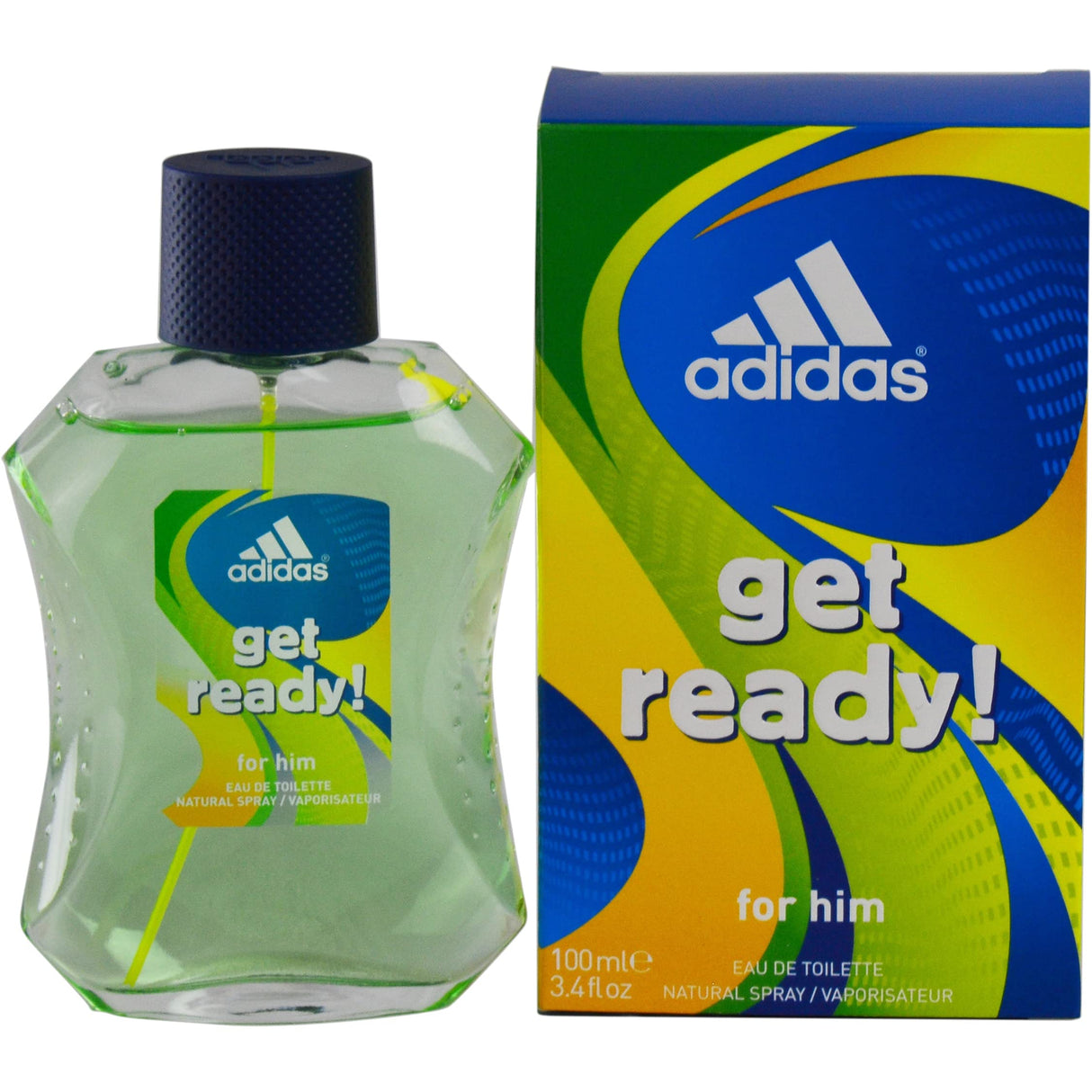 Adidas M, Get Ready Perfume de Hombre, 3.4 oz