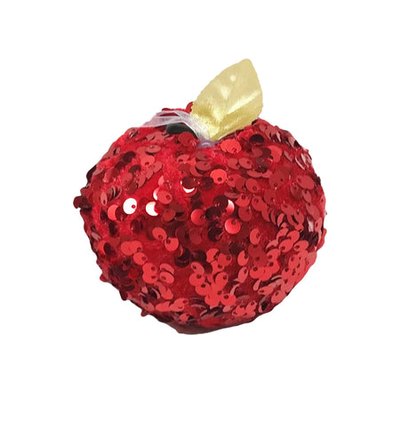 Red Sequence Fruit Ornament for Christmas Tree